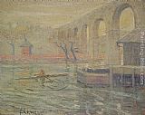 Ernest Lawson High Bridge at Noon painting